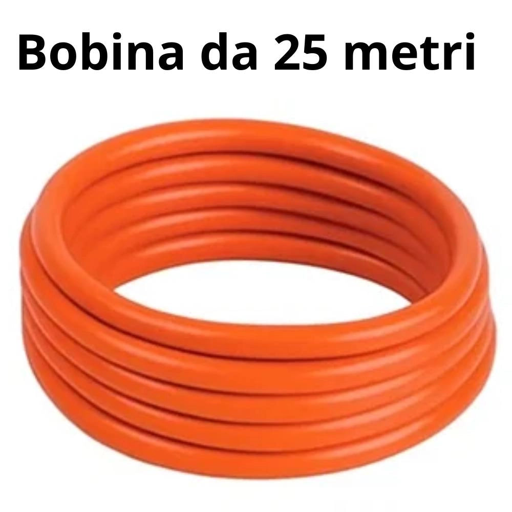 Cavo fror multipolare flessibile antifiamma arancio gommato per impianti *** lunghezza metri 25, sezione conduttore 3...