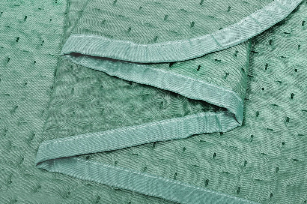 Trapunta Double Face 200x255 cm Coperta Morbida Copriletto Tinta Unita Verde