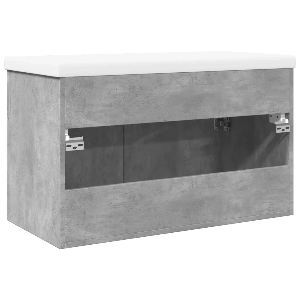 Mobile da Bagno con Lavabo Integrato Grigio Cemento 3324859