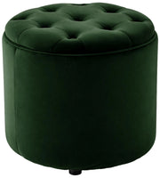 Pouf Contenitore Pantin In Velluto verde