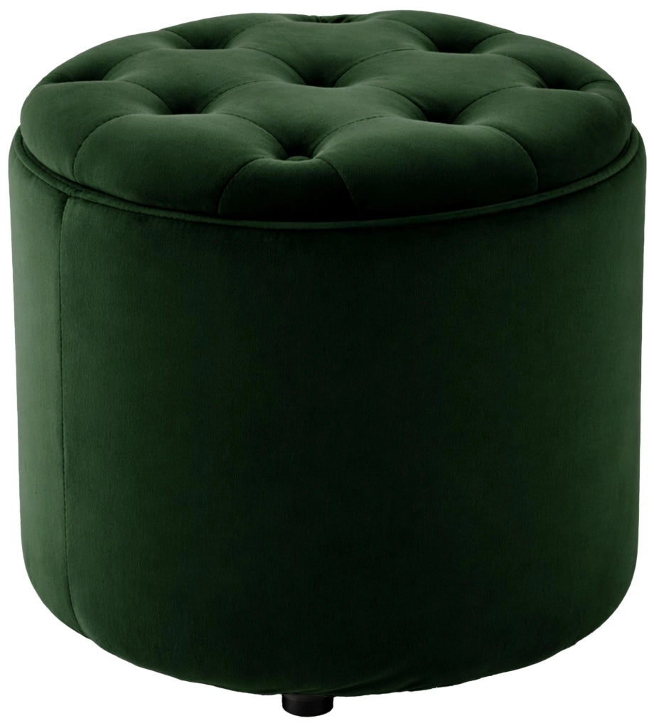 Pouf Contenitore Pantin In Velluto verde
