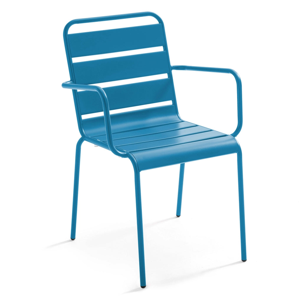 Oviala - Poltrona in metallo blu pacifico