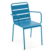Oviala - Poltrona in metallo blu pacifico