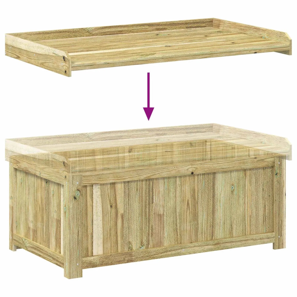 Cassa per cuscini da esterno Legno di Pino Impregnato 42042675