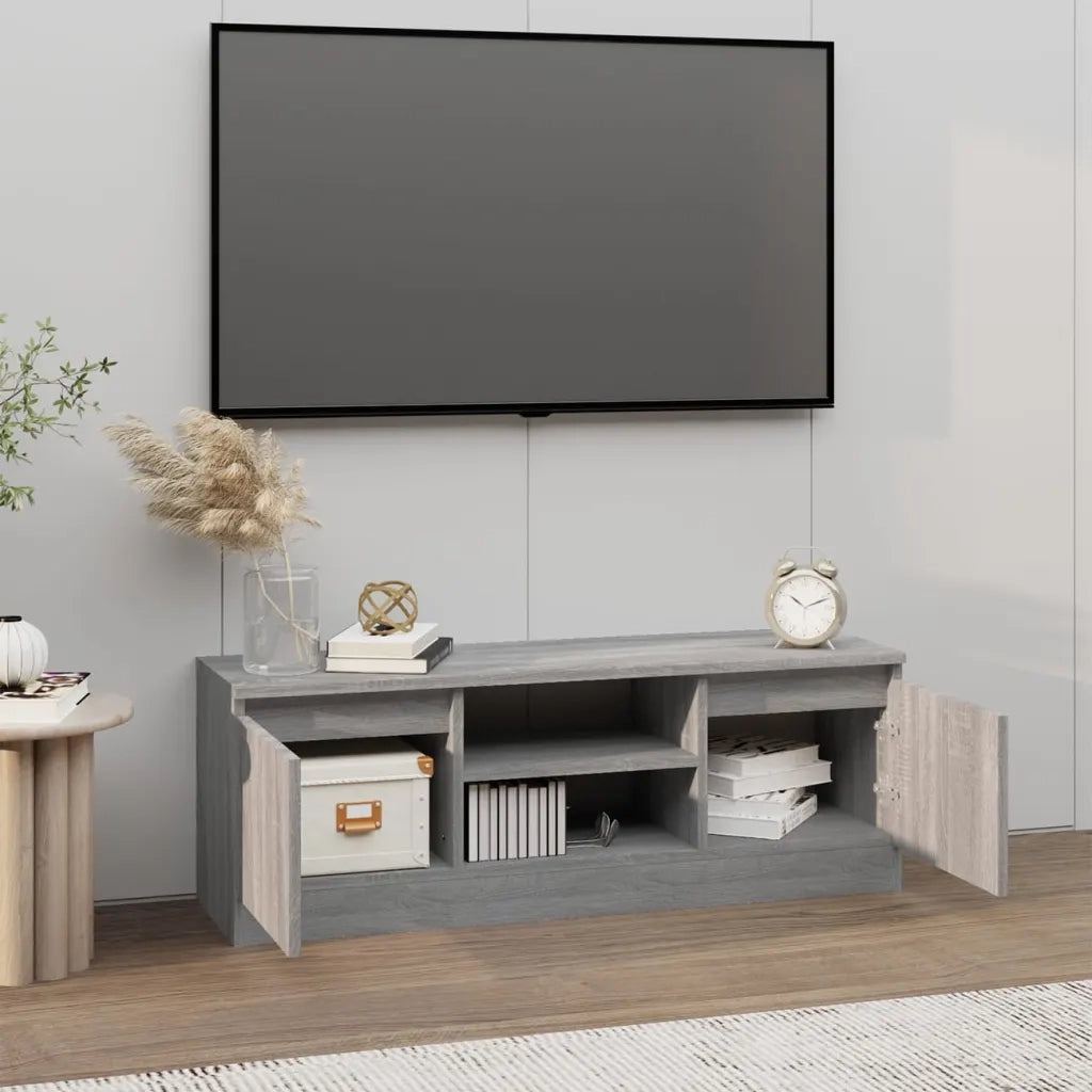 Mobile Porta TV con Anta Grigio Sonoma 102x30x36 cm cod mxl 18360