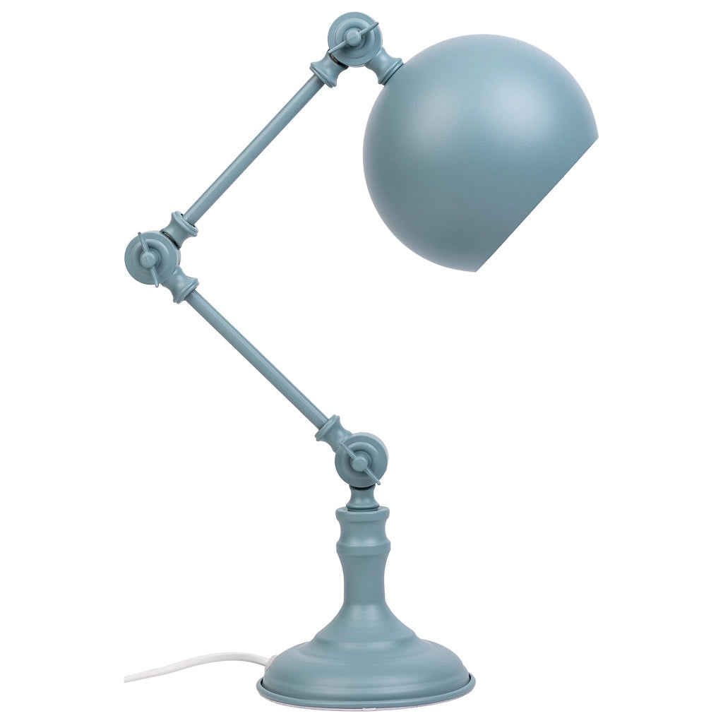 Lampada da tavolo in metallo grigio 26x15x60h