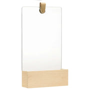 Specchio da Parete | Specchio decorativo in Legno Massello di Pino 23x39,5 cm