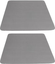 Caffettiera 2 pezzi - Piatto assorbente per lavastoviglie - Asciugamano per asciugamani - Accessori per bar (grigio scuro) .