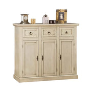 Madia credenza in legno avorio patinato l.100 p.39 h.85 - Mobili 2G