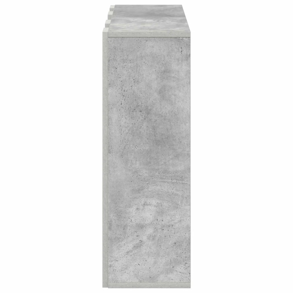 Credenza con cassetto Grigio cemento 73,5 x 24 x 69,5 cm