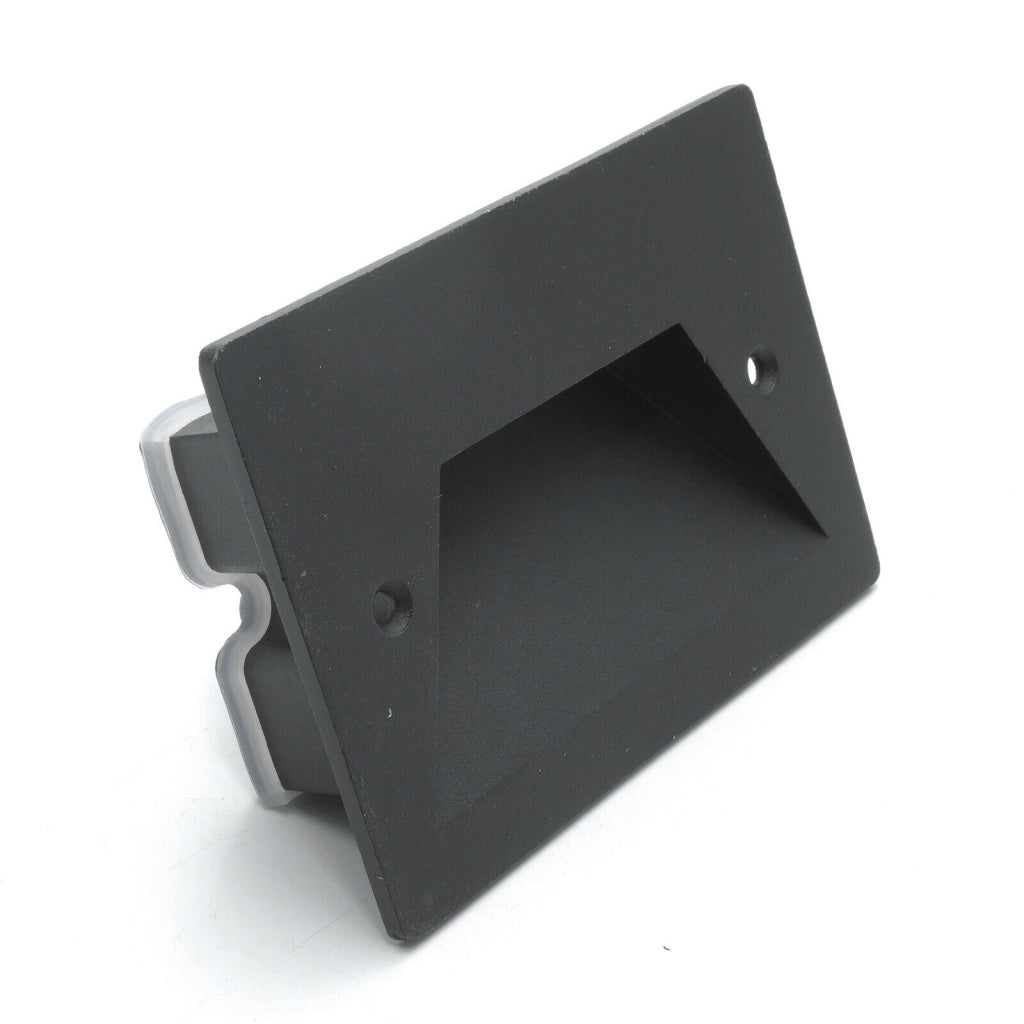 Faretto segnapassi IP65 LED 3W incasso scatola 503 scale giardino viale gradino Nero 6000K