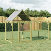 Pollaio 200x100x150 cm Legno Massello di Pino Impregnato 3102992