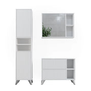 Vicco Set di mobili da bagno Bianco 80 cm, set 3