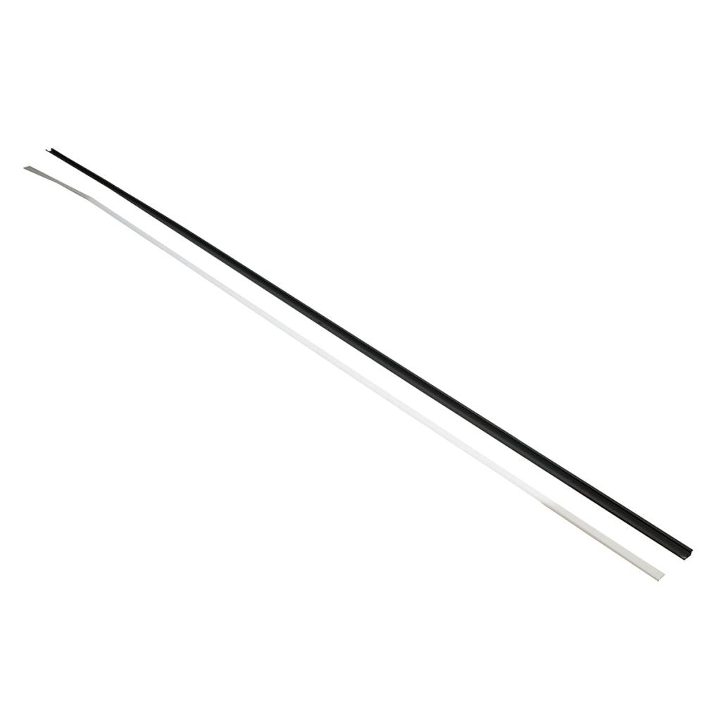 Profilo in alluminio per strisce LED 21,7x6,7x2000mm, incorporato con diffusore opaco, striscia massima 12mm