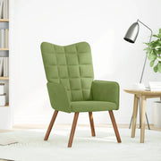 Poltrona | Sedia Relax Verde Chiaro in Velluto