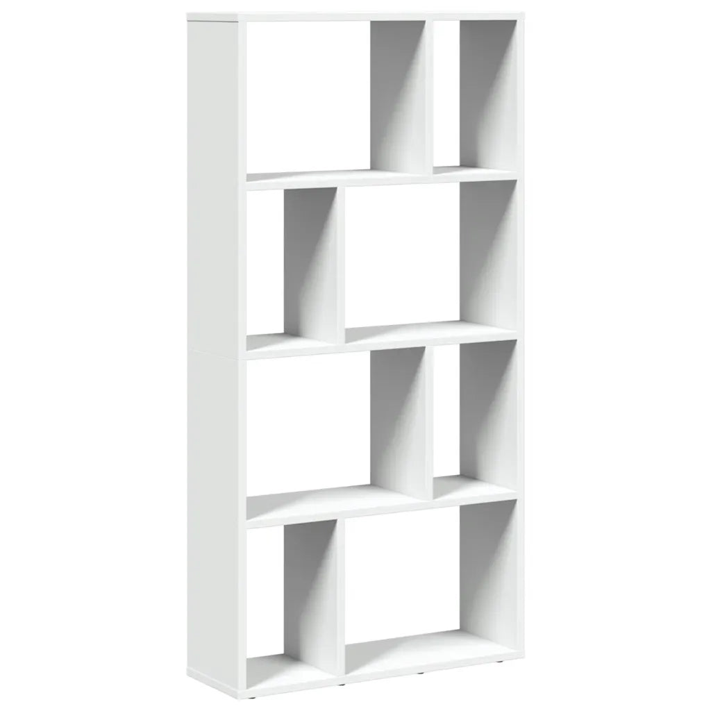 Libreria Bianca 60x20x120,5 cm in Legno Massello 858147