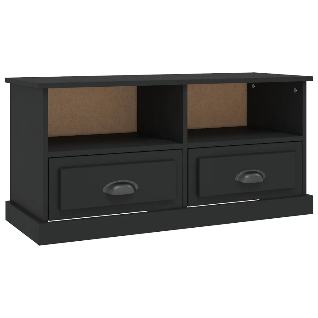 Mobile Porta TV Nero 93x35,5x45 cm in Legno Multistrato 816465