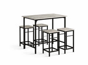 Set da Cucina con 4 Sedili - Set di Cucina Industriale per Cucina e Sala da Pranzo - Tavolo da Pranzo Alto con Sedili - Set da Pranzo Compatto per Spazi Chiusi 

Modello: 
Dimensioni: 
Peso: 
Materiali: 
Colore: 
Compatibilità: