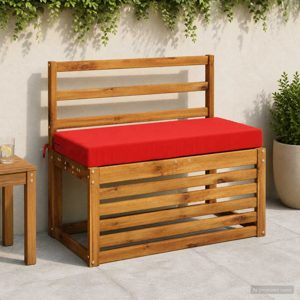 Cuscini per Panchina a 2 Pezzi SOEST 2 pz 100% Poliestere Rosso 949537