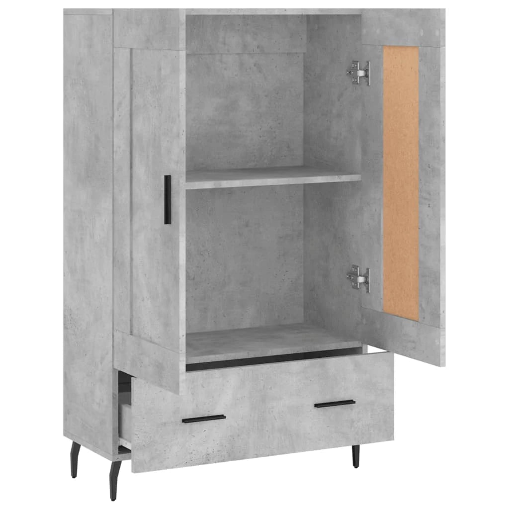 Buffet credenza cassettiera mobiletto mobile contenitore organizer cucina soggiorno salotto alto 69,5 x 31 x 115 cm legno ingegnerizzato grigio 02_0034470