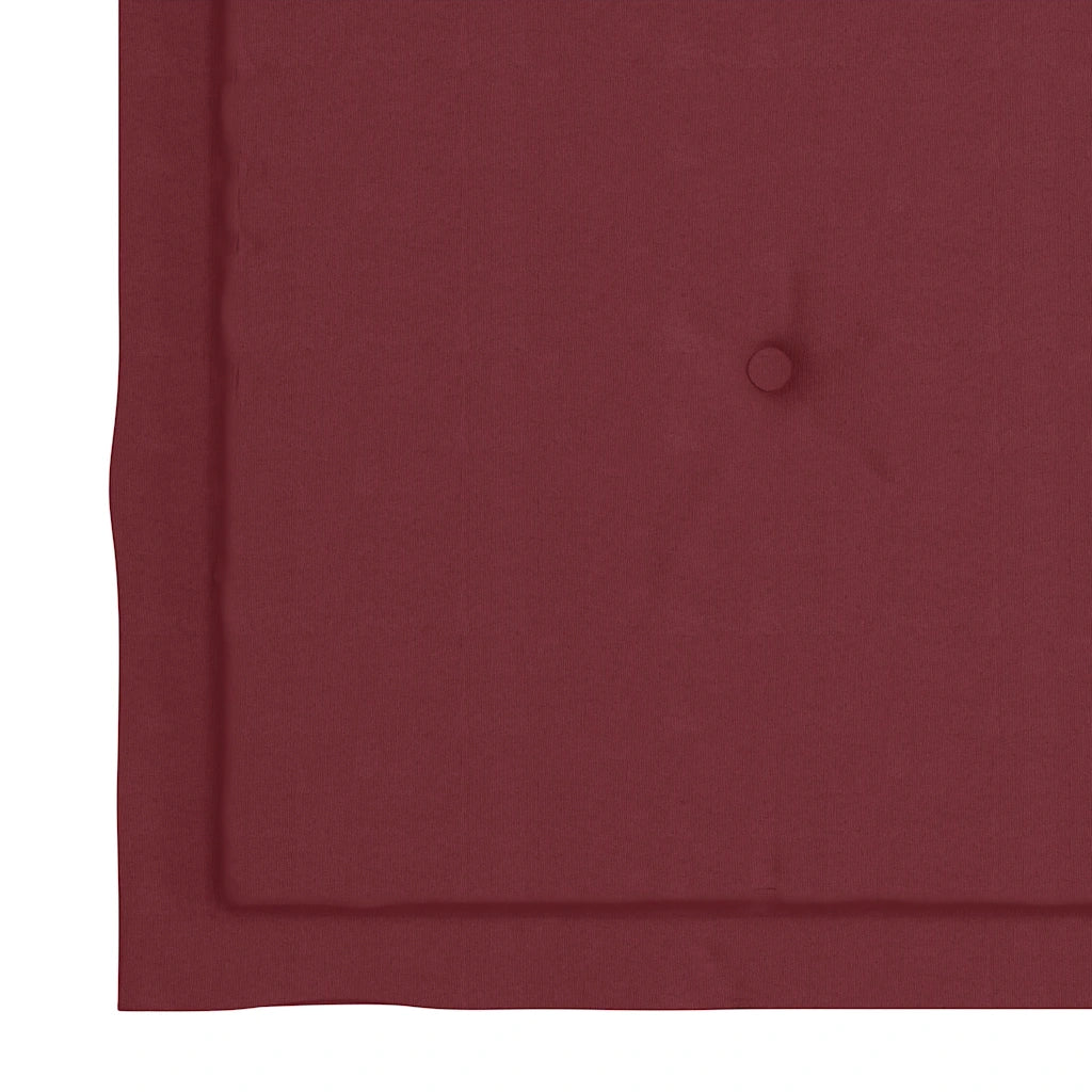 Sedie da Giardino con Cuscini Rosso Vino 2 pz Massello di Teak cod mxl 6172