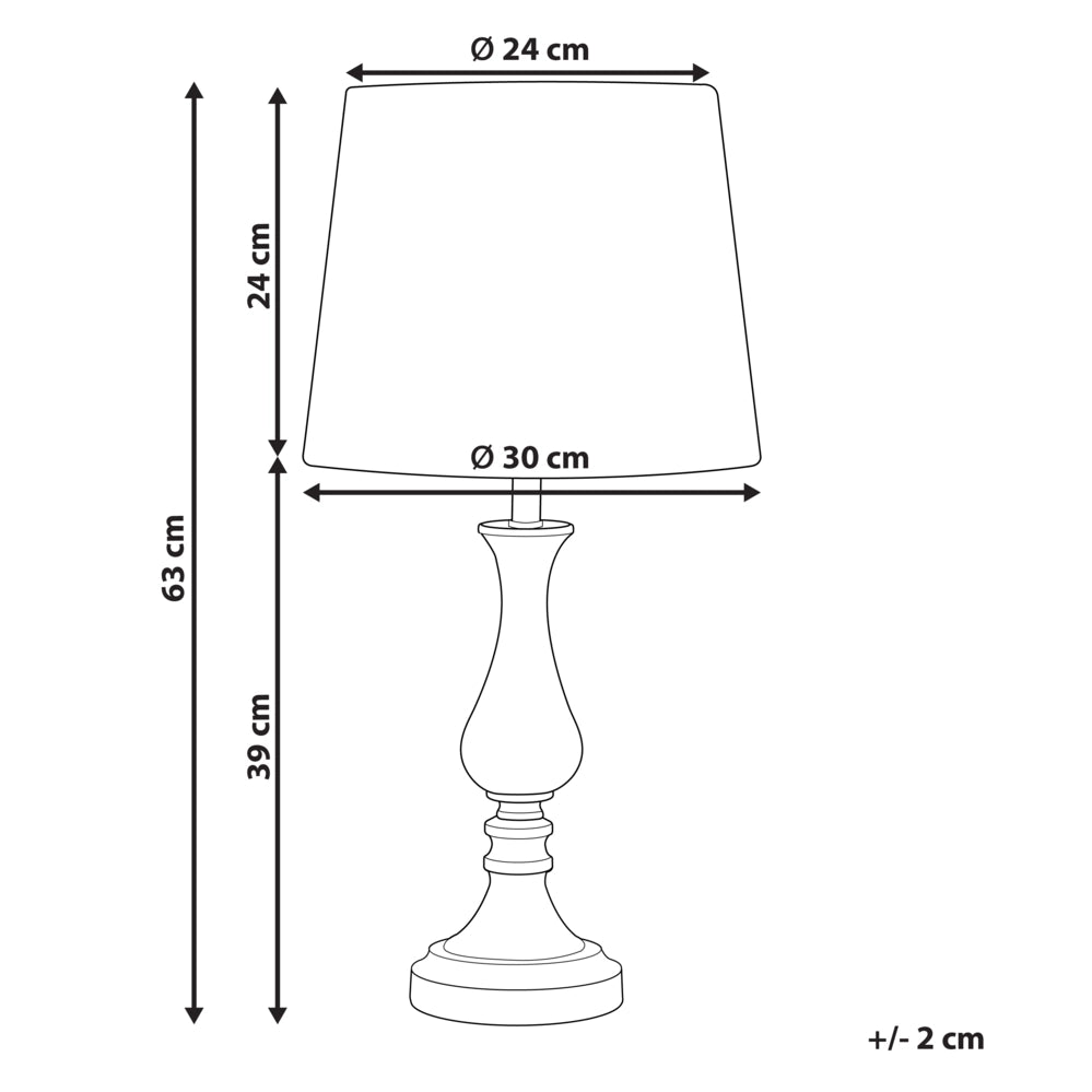 Lampada da tavolo Oro con base in metallo bianco Paralume in poliestere Design vintage