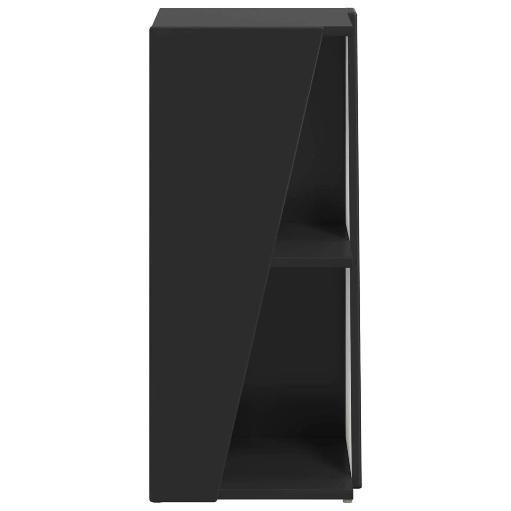 Mensola laterale Nero 33 x 32 x 70,5 cm Legno multistrato