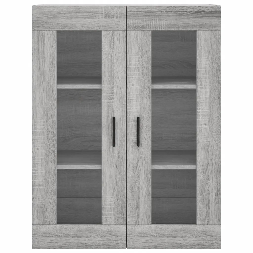 vidaXL Credenza Grigio Sonoma 69,5x34x180 cm in Legno Multistrato