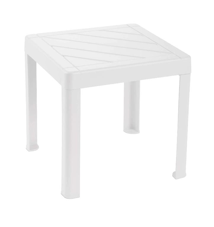 Tavolo Tavolino in Resina da Esterno o Interno Baby Pop Bianco 39 x 39 x 38 cm