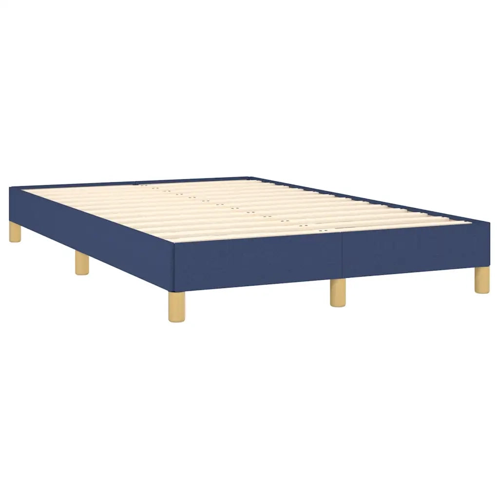 Letto a Molle con Materasso e LED Blu 120x190 cm in Tessuto