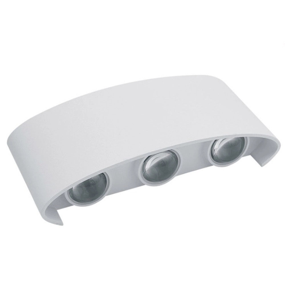 Trade Shop - Applique Lampada Led Da Muro Doppia Emissione Luminosa 16w Luce Selezionabile Cct Es68-3c - Bianco