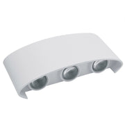 Trade Shop - Applique Lampada Led Da Muro Doppia Emissione Luminosa 16w Luce Selezionabile Cct Es68-3c - Bianco