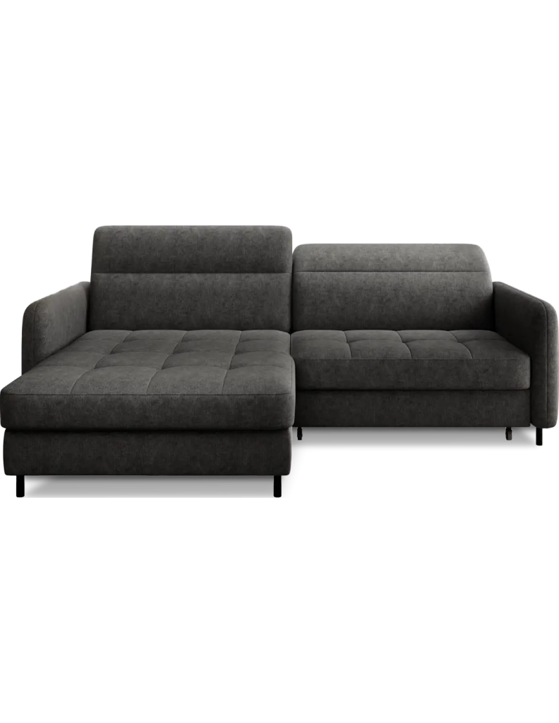 Divano ad angolo collezione GOUMSI colore Grigio scuro mélange