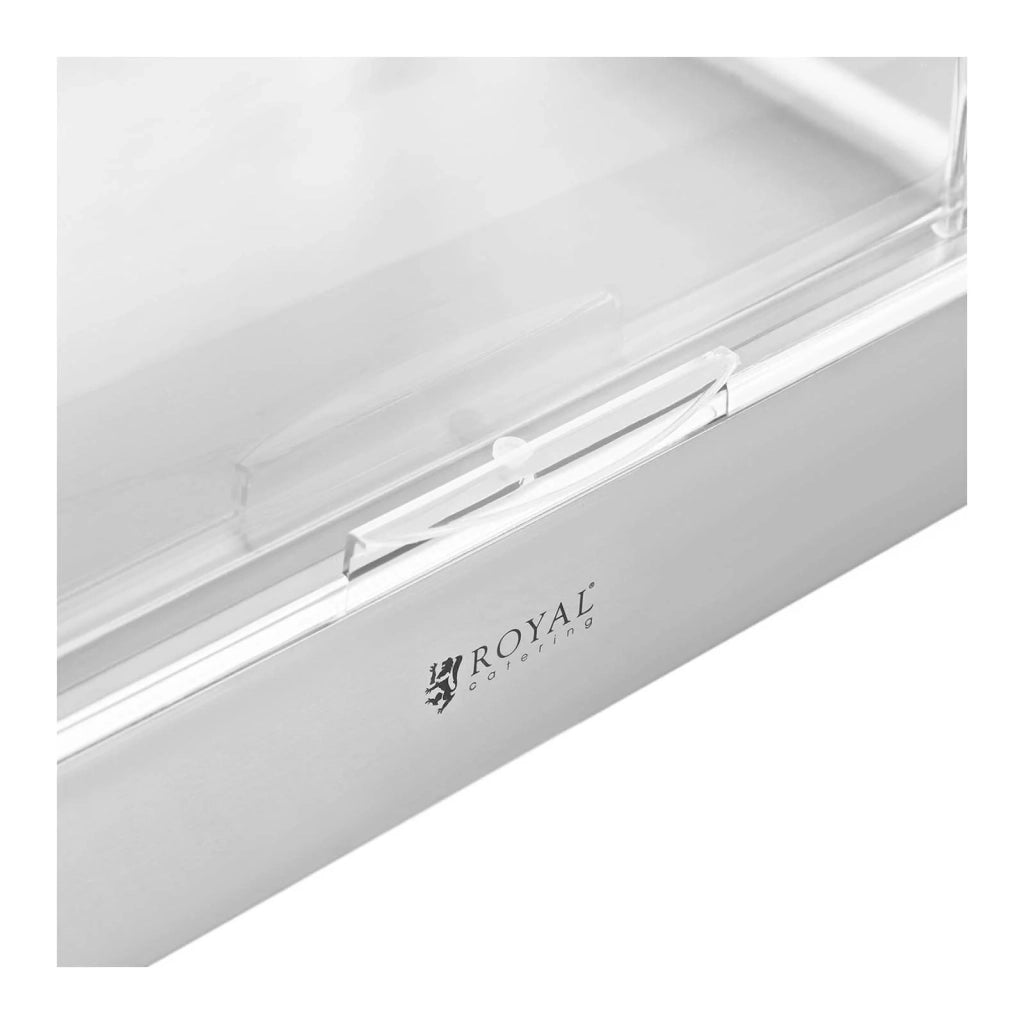 Vetrina buffet 8,5 litri 535 x 335 x 250 mm acciaio inox / plastica (policarbonato) 14_0005382