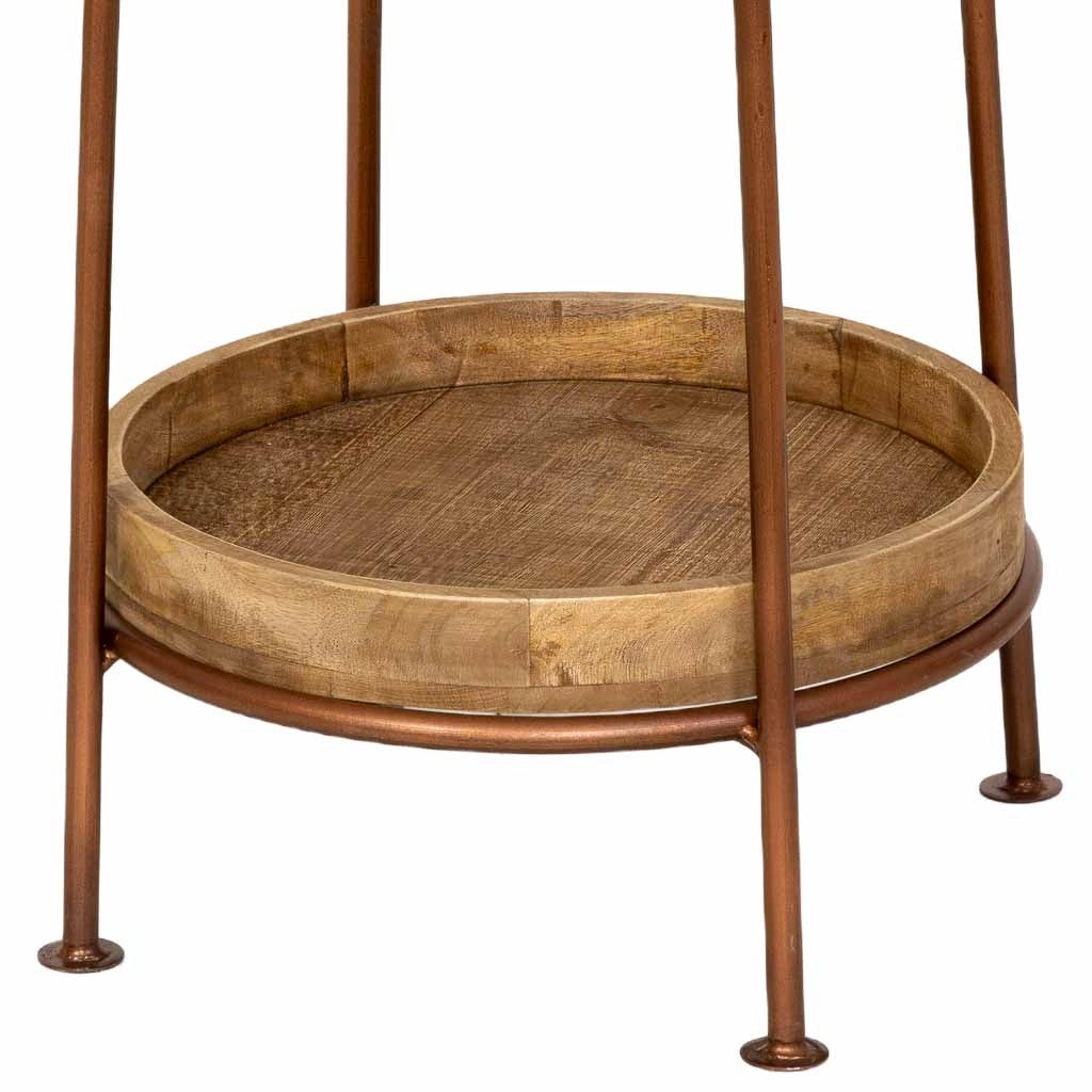Appendiabiti in legno marrone e nero 50x50x186h cm
