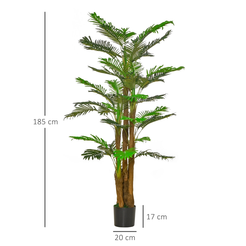 Albero Artificiale Palmier ¨C Zephmum ¨C H185cm Grigio Verde Realistico