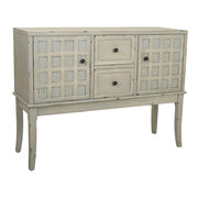 Mobile da ingresso in legno verde 108x36x82h