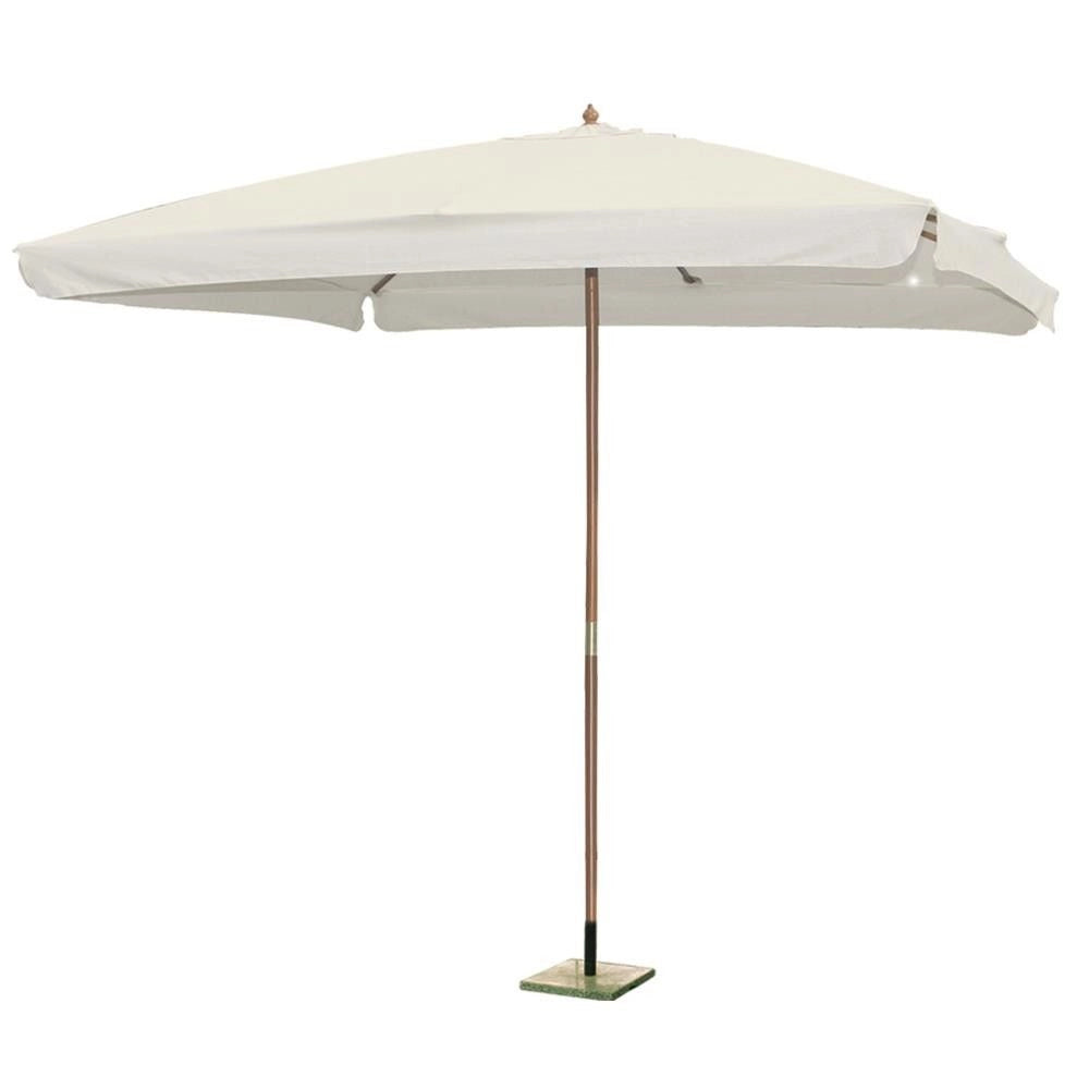 OMBRELLONE LEGNO QUADRO 300 X 300 CM CON BORDO