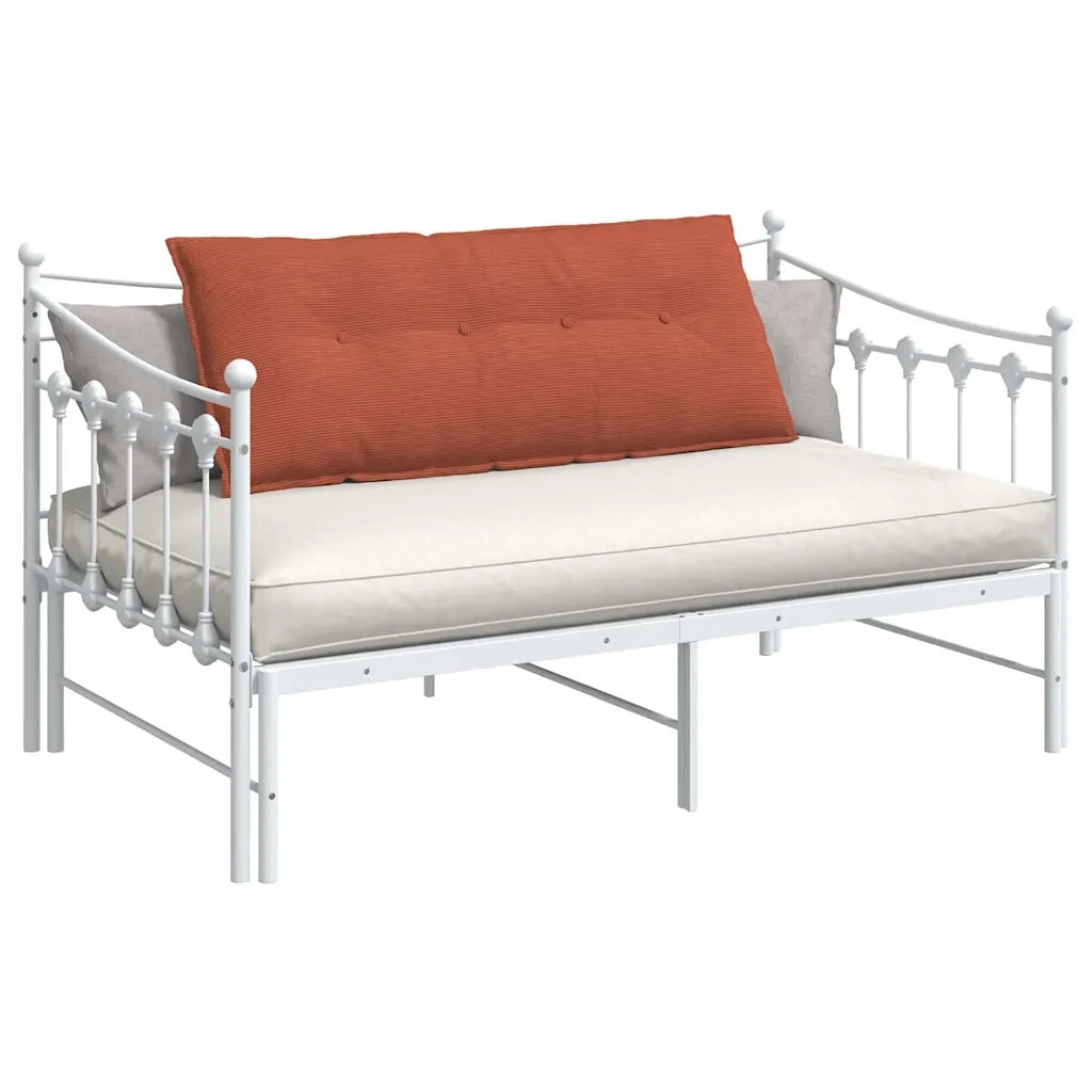 Cuscino per Schiena Rosso Arancio 120 x 50 cm Tessuto in Cords