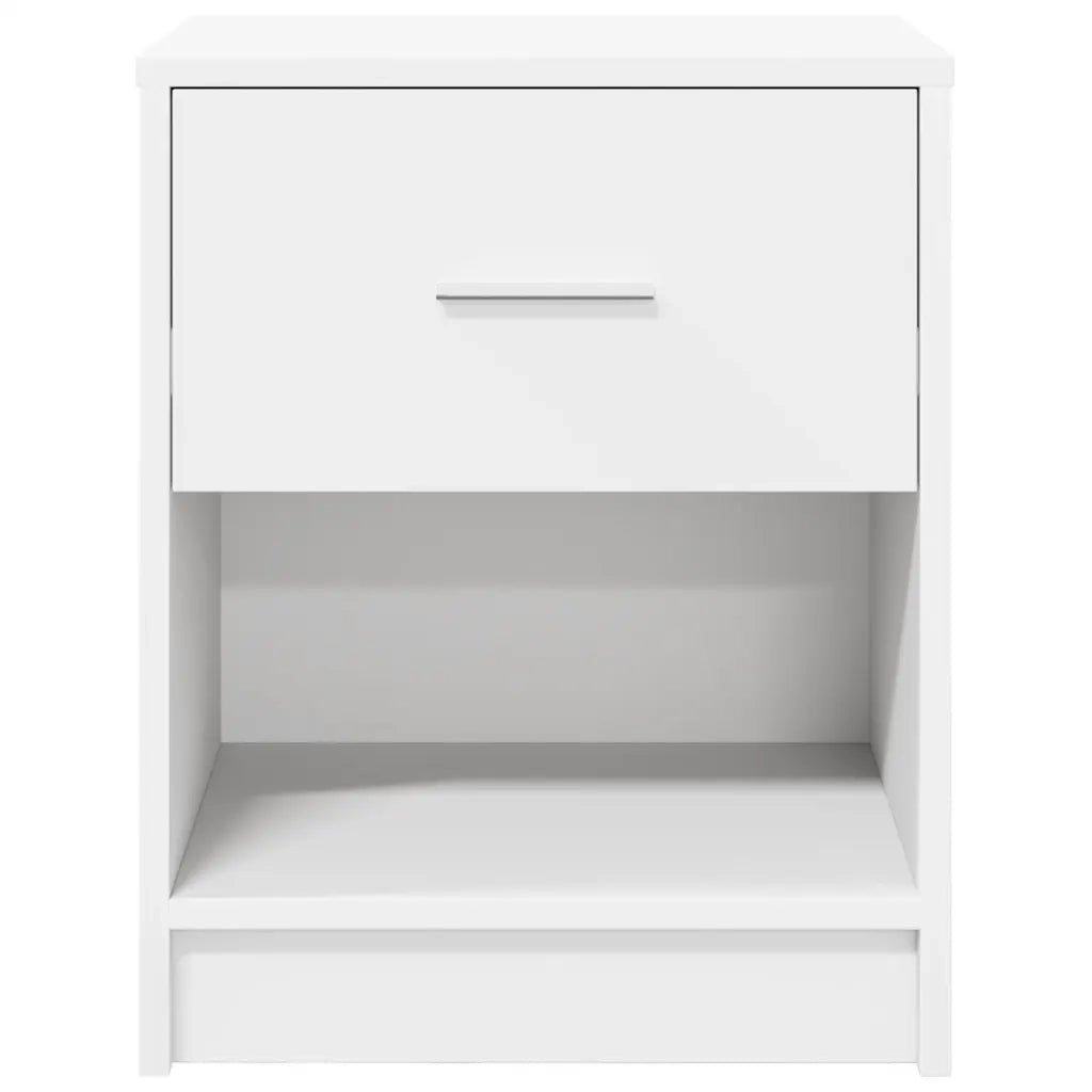 Comodini 2 pz con Cassetto Bianco 40x34x50 cm 858768