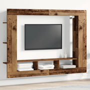 Mobile TV a Muro Legno Invecchiato 152x22x113 cm