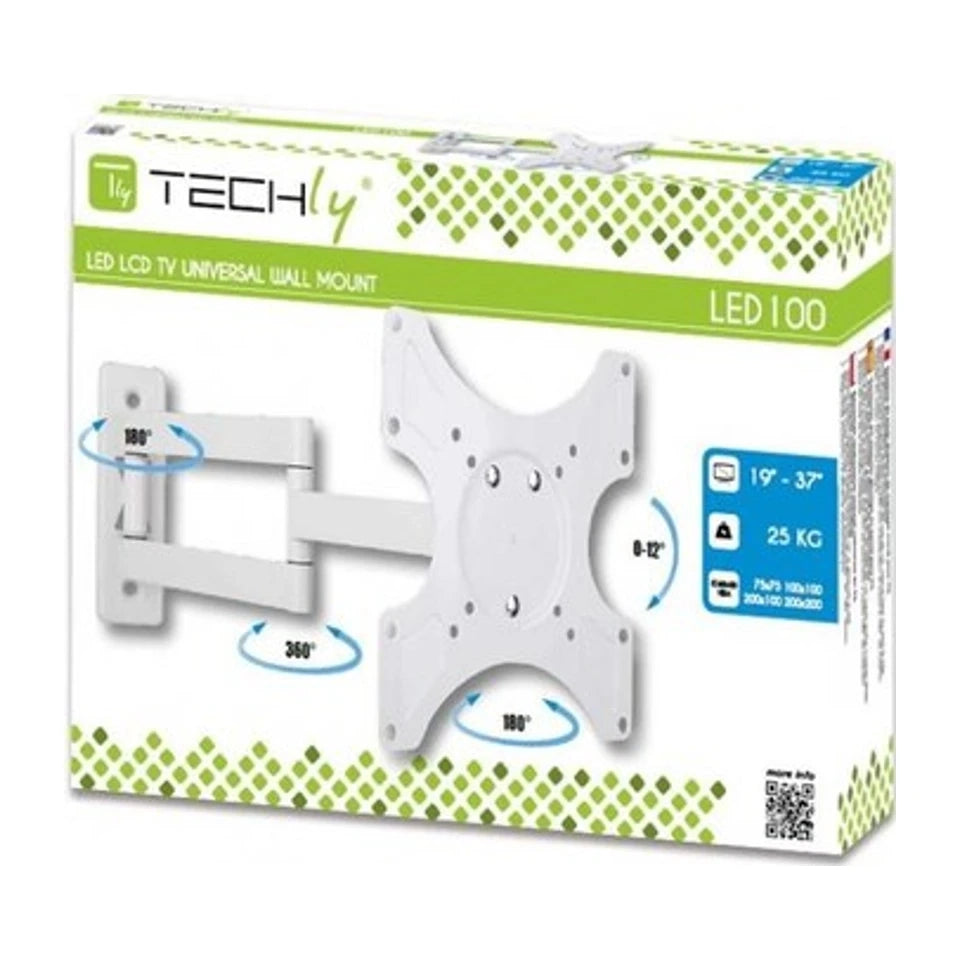 Supporto TV Techly ICA-LCD-2903WH 94 cm (37") Bianco