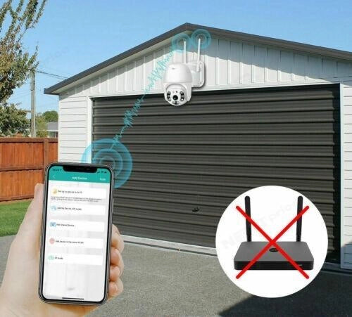 2X TELECAMERA WIFI ESTERNA PTZ ICSEE – SMART CAMERA WIRELESS DA ESTERNO CON ZOOM, ROTAZIONE, VISIONE NOTTURNA E CONTROLLO REMOTO