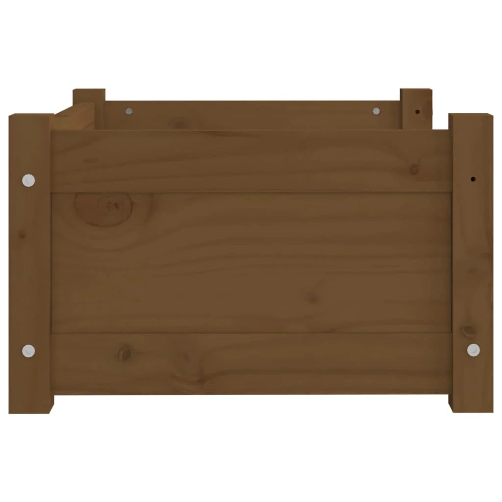 Divano a forma di cesto per cani comodo 55,5 x 45,5 x 28 cm in legno massello di pino marrone 02_0042705