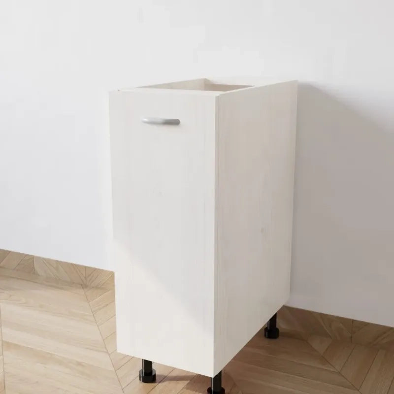 Mobile Base 30 Compreso Di Anta. H 72 Cm L 30 Cm P 55.5 Cm. Spedizione In Kit Larice Bianco