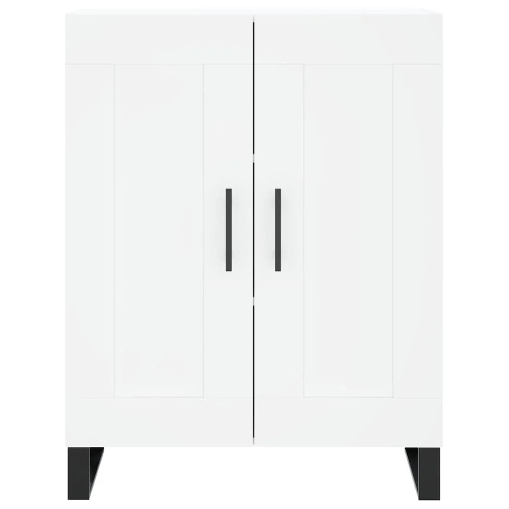 Buffet credenza cassettiera armadio mobile contenitore organizer per cucina soggiorno salotto 69,5 x 34 x 90 cm legno ingegnerizzato bianco 02_0030433