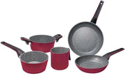 PEDRINI EVO COLOR BATTERIA DI PENTOLE IN SET DA 5 PEZZI ROSSA