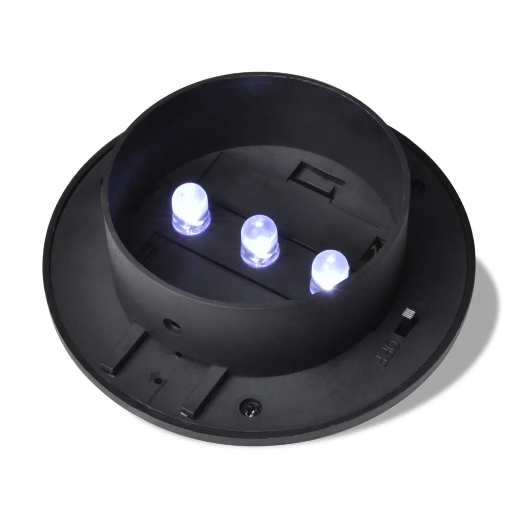 Lampade Solari 6 pz Luci per Recinzioni Nere CFW2550727