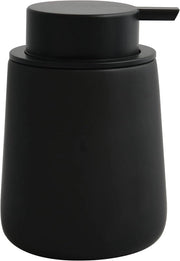 Dispensatore di sapone - ceramica - adatto per moderne bagni - 300ml - nero opaco