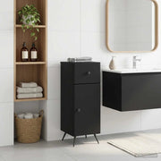 Mobiletto da Bagno BREDA Nero 30 x 31 x 80 cm 897486